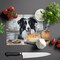 Edge Collections - 15" x 12" - Multicolor - Border Collie Fall Decorative Glass Cutting Board - 1 Piece